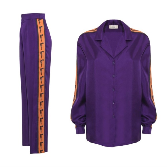 Lisou Purple and Orange Pantsuit - Picture 3 of 14